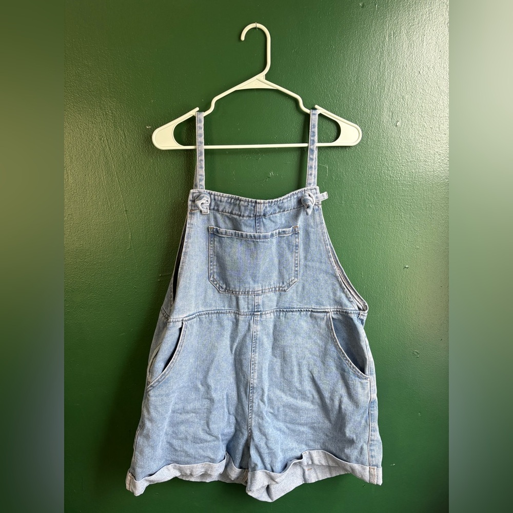 XL Cider Overall Shorts